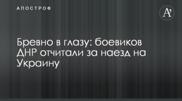 ​Колода в оці: бойовиків ДНР відчитали за наїзд на Україну