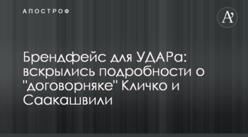 Брендфейс для УДАРу: розкрилися подробиці про "договірняк" Кличка і Саакашвілі