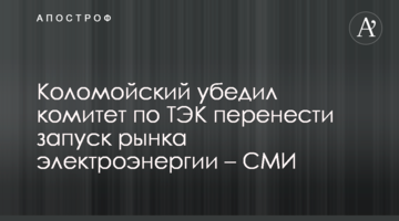 Коломойский убедил комитет по ТЭК перенести запуск рынка электроэнергии – СМИ