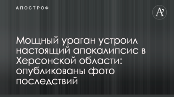 Мощный ураган устроил настоящий апокалипсис в Херсонской области: опубликованы фото последствий