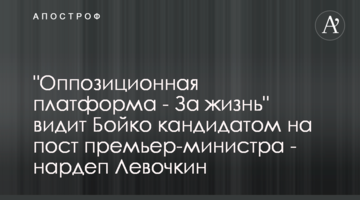 "Опозиційна платформа - За життя" бачить Бойко кандидатом на пост прем'єр-міністра - нардеп Льовочкін