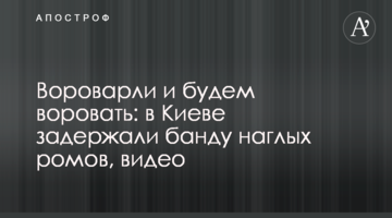 Крали і будемо красти: у Києві затримали банду нахабних ромів, відео