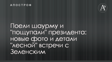 Поїли шаурму і "помацали" президента: нові фото і деталі "лісової" зустрічі з Зеленським