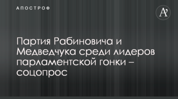 Партія Рабиновича і Медведчука серед лідерів парламентських перегонів - соцопитування