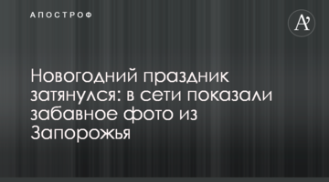 Новорічне свято затягнулося: в мережі показали веселе фото із Запоріжжя