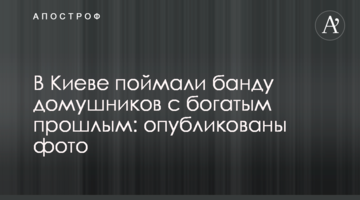 В Киеве поймали банду домушников с богатым прошлым: опубликованы фото
