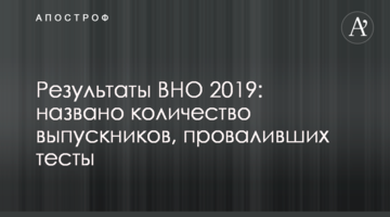 Результати ЗНО 2019: названо кількість випускників, що провалили тести