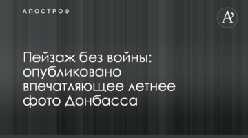 Пейзаж без війни: опубліковано вражаюче літнє фото Донбасу