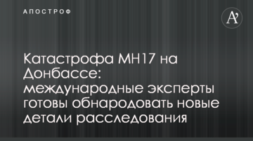 ​Катастрофа MH17 на Донбасі: міжнародні експерти готові оприлюднити нові деталі розслідування