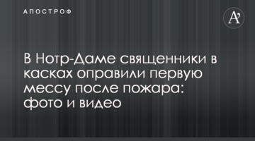 ​У Нотр-Дамі священики в касках відслужили першу месу після пожежі: фото і відео
