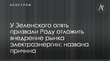 ​У Зеленського знову закликали Раду відкласти впровадження ринку електроенергії: названа причина
