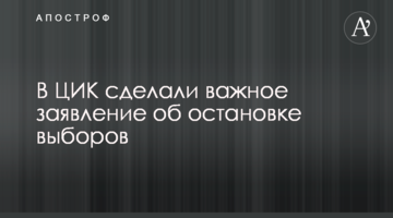 У ЦВК зробили важливу заяву про зупинення виборів