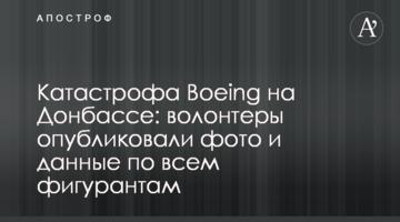 Катастрофа Boeing на Донбасі: волонтери опублікували фото і дані по всім фігурантам