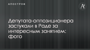 Депутата-опозиціонера застукали у Раді за цікавим заняттям: фото