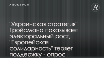 "Украинская стратегия" Гройсмана показывает электоральный рост, "Европейская солидарность" теряет поддержку - опрос