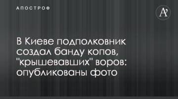 ​В Киеве подполковник создал банду копов, "крышевавших" воров: опубликованы фото