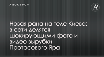 Нова рана на тілі Києва: в мережі діляться шокуючими фото і відео вирубки Протасового Яру
