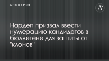 Нардеп закликав ввести нумерацію кандидатів у бюлетені для захисту від "клонів"