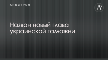 Названо нового голову української митниці