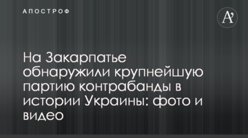 На Закарпатье обнаружили крупнейшую партию контрабанды в истории Украины: фото и видео