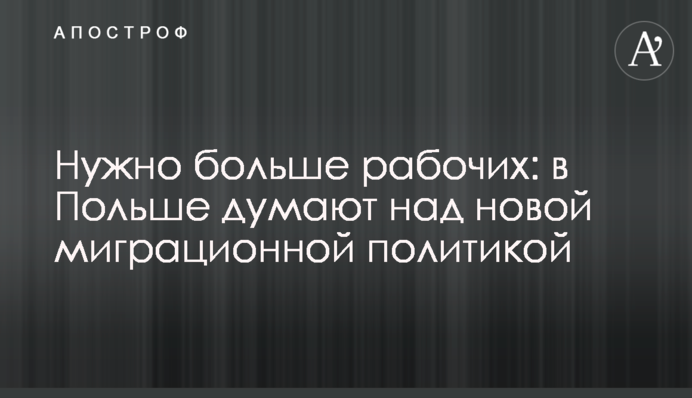 Нужно больше рабочих: в Польше думают над новой миграционной политикой