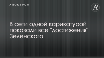 У мережі однієї карикатурою показали всі "досягнення" Зеленського