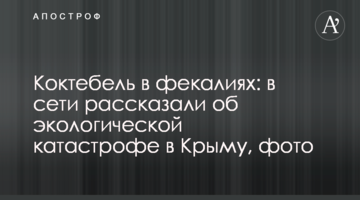 Коктебель в фекаліях: в мережі розповіли про екологічну катастрофу в Криму, фото