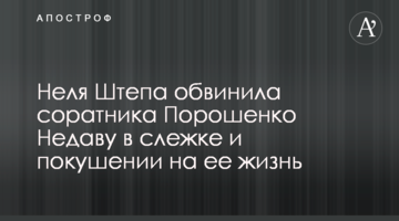 Неля Штепа обвинила соратника Порошенко Недаву в слежке и попытке убийства