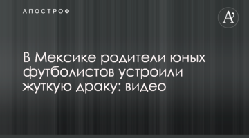 В Мексике родители юных футболистов устроили жуткую драку: видео