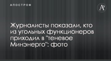 Журналисты показали, кто из угольных функционеров приходил в "теневое Минэнерго": фото
