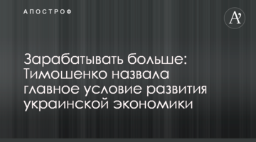 Заробляти більше: Тимошенко назвала головну умову розвитку української економіки