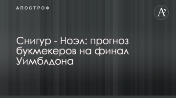Снігур - Ноел: прогноз букмекерів на фінал Вімблдону
