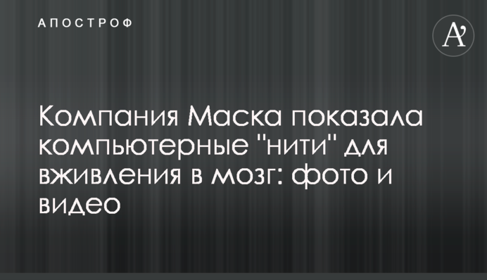 Компания Маска показала компьютерные 