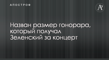Названо розмір гонорару, який отримував Зеленський за концерт