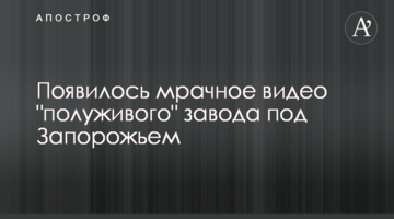 З'явилося похмуре відео "напівживого" заводу під Запоріжжям