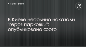 У Києві незвично покарали "героя парковки": опубліковано фото