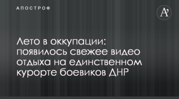 Літо в окупації: з'явилося свіже відео відпочинку на єдиному курорті бойовиків ДНР