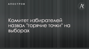 Комитет избирателей назвал "горячие точки" на выборах
