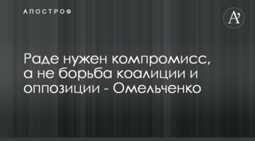 Раді потрібен компроміс, а не боротьба коаліції й опозиції - Омельченко