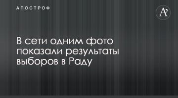 У мережі одним фото показали результати виборів в Раду