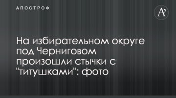 На виборчому окрузі під Черніговом відбулися сутички з "тітушками": фото