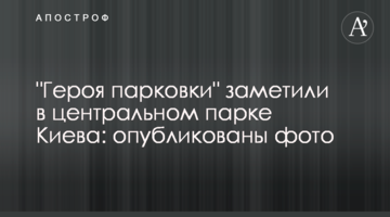 "Героя парковки" помітили в центральному парку Києва: опубліковано фото