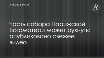 Частина собору Паризької Богоматері може впасти: опубліковано свіже відео