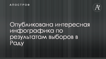 Опубліковано цікаву інфографіку за результатами виборів у Раду