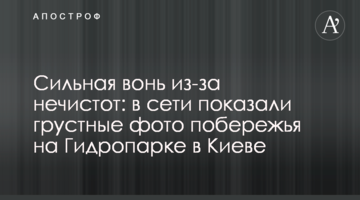 Сильний сморід через нечистоти: в мережі показали сумні фото узбережжя на Гідропарку в Києві