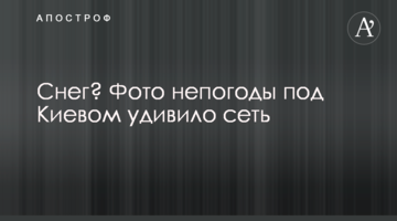 Сніг? Фото негоди під Києвом здивувало мережу
