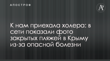 К нам приехала холера: в сети показали фото закрытых пляжей в Крыму из-за опасной болезни