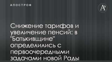 Зниження тарифів і підняття пенсій: в "Батьківщині" визначились з першочерговими завданнями нової Ради
