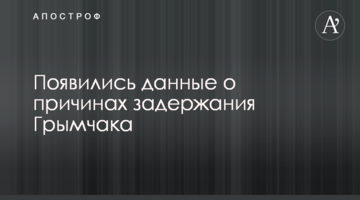 З'явилися дані про причини затримання Гримчака