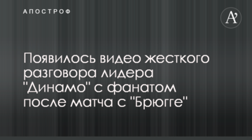 Появилось видео жесткого разговора лидера "Динамо" с фанатом после матча с "Брюгге"